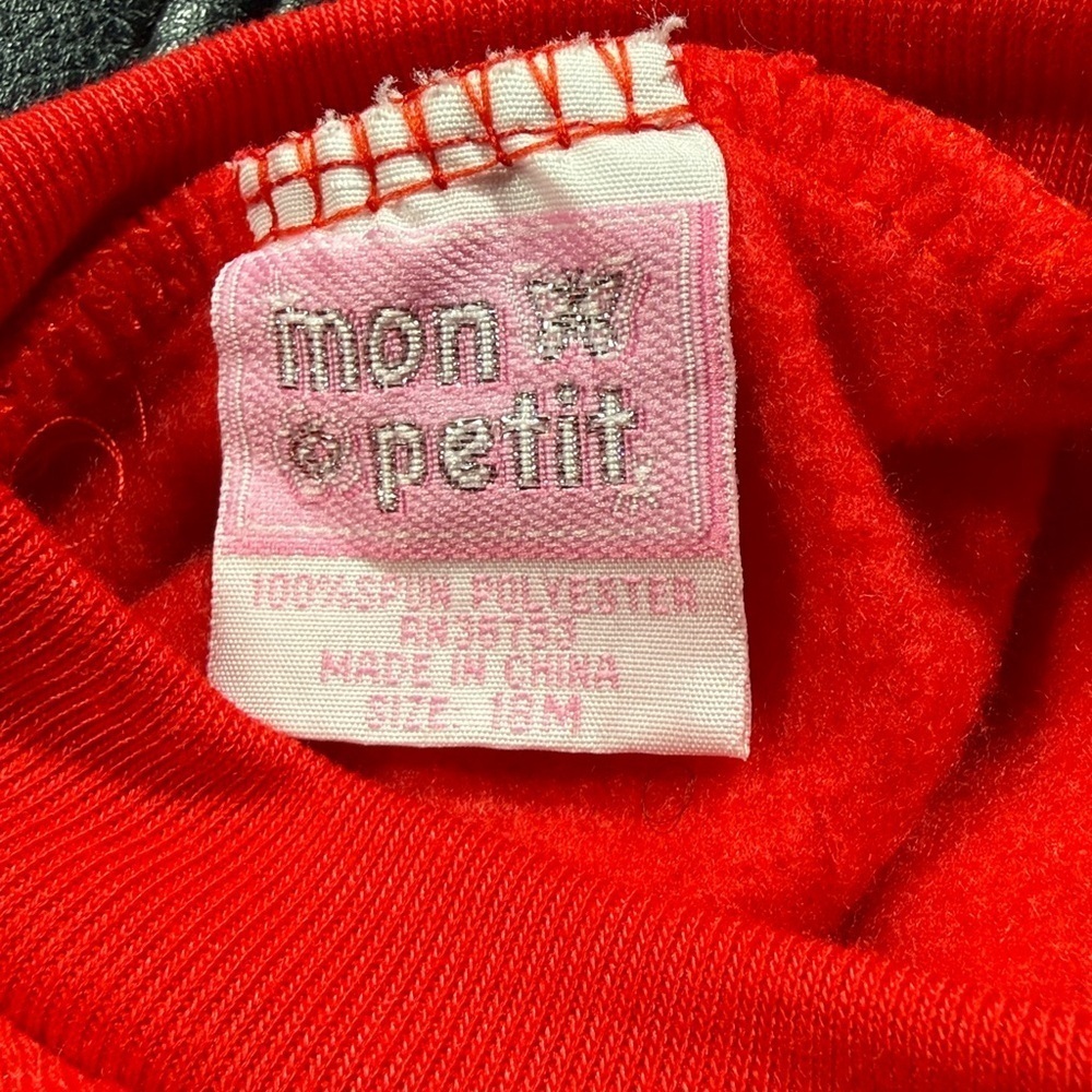Red Mon Petit Cat Print Track Suit - Picture 6 of 6